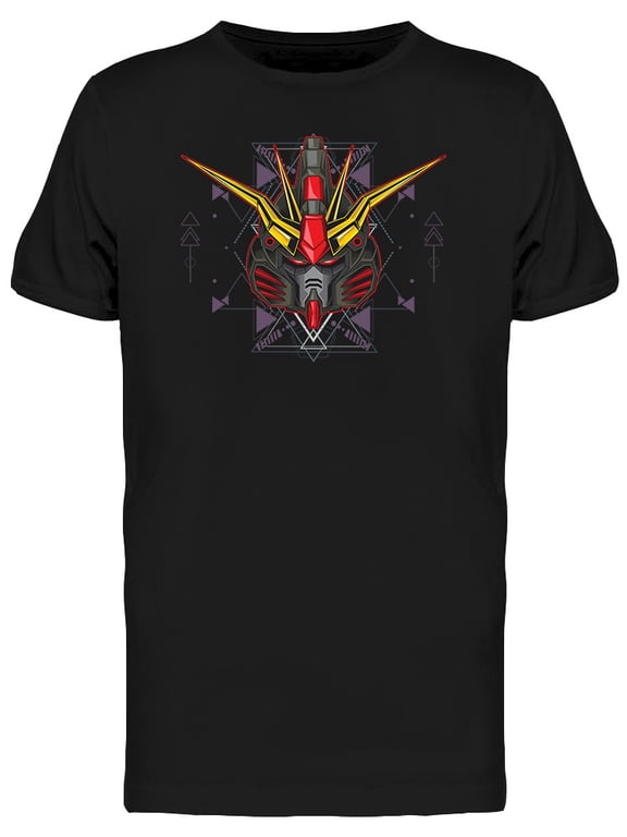 Humanoid Gundam Head T-Shirt Men -Image by Shutterstock, Male 3X-Large