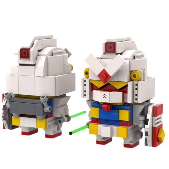 Humanoid Robot Character Display Model, DIY Interlocking Building Blocks Set