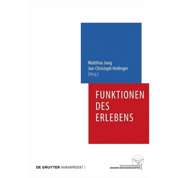 Humanprojekt Funktionen des Erlebens, Book 5, (Hardcover)
