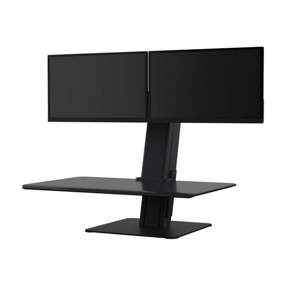 Humanscale M2.1 Monitor Arms with Dual Clamp Mount Base - Silver with Gray Trim