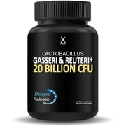 Humanx Lactobacillus Gasseri & Reuteri+ 20 Billion CFU Plus Organic Prebiotics and Punicaligans - Probiotic Supplement - USA Third Party Tested - Non-GMO - Performance Driven Delayed Release Capsules
