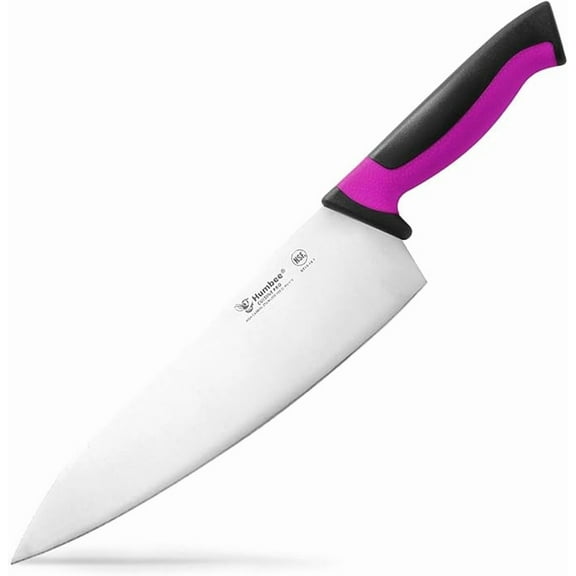 Humbee 10-Inch Chef Knife Razor-Sharp Blade Kitchen Knife with Comfortable Grip Handle, Purple DT-10 Series
