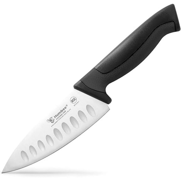 Humbee 6-Inch Chef Knife Razor-Sharp Blade Kitchen Knife with Comfortable Grip Handle, Black DT-12 Series