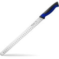 thumbnail image 1 of Humbee Chef Carving Knife 14-Inch with Granton Edge for Turkey Ham Meat Slicing and cutting NSF Certified DT-21 Series, Blue, 1 of 7