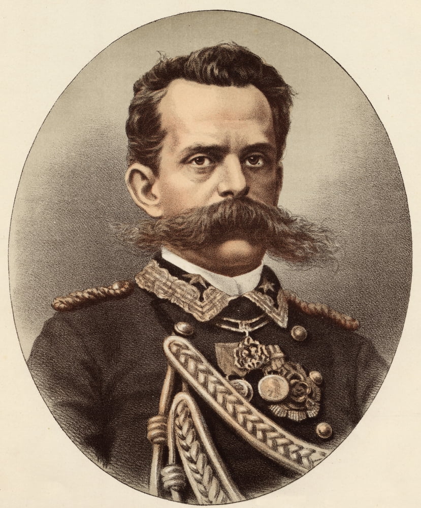 Humberto Or Umberto I 1844-1900 King Of Italy Florence & The Two Sicilies 1878-1900 & Duke Of Savoy From A Photograph By The London Stereoscopic Co Canvas Art - Ken Welsh Design Pics (13 x 16)