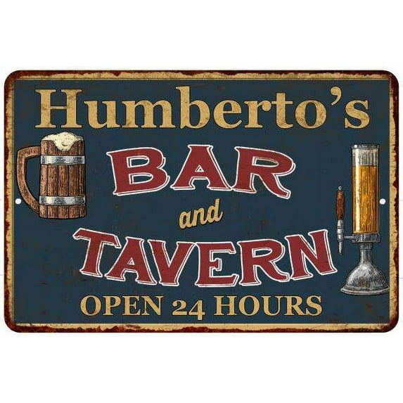 Humberto's Green Bar & Tavern Rustic Sign Decor 8x12 208120047936
