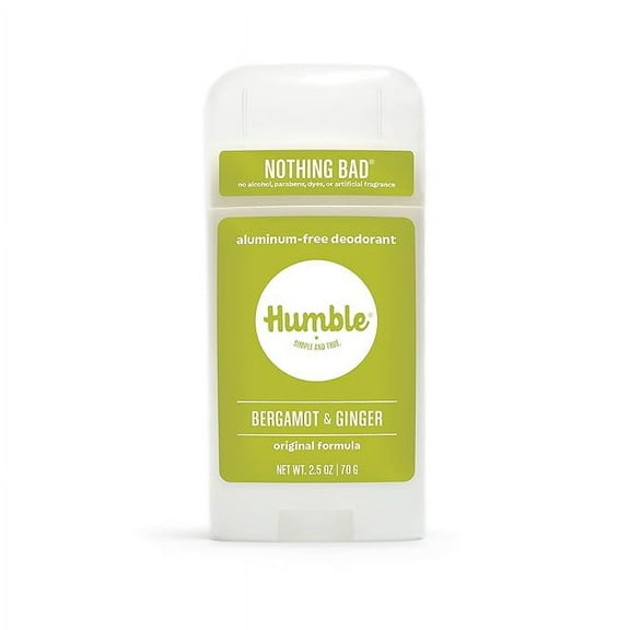 Humble Brands All Natural Original Deodorant, Bergamot And Ginger, 2.5 Oz