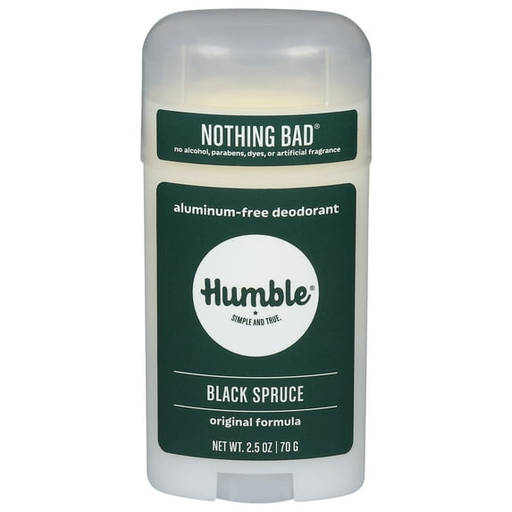 Humble Brands Original Formula Aluminum Free Deodorant, Black Spruce, 2.5oz