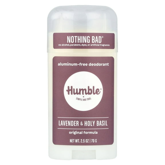 Humble Brands Original Formula Aluminum Free Deodorant, Lavender & Holy Basil, 2.5oz