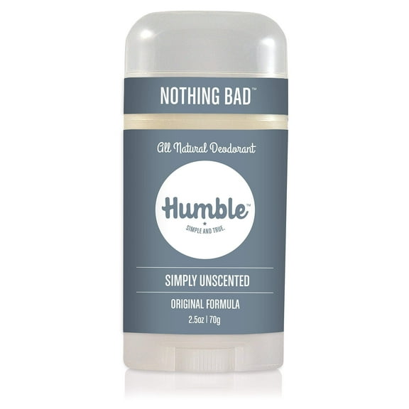 Humble Brands Original Formula Aluminum Free Deodorant, Simply Unscented 2.5oz