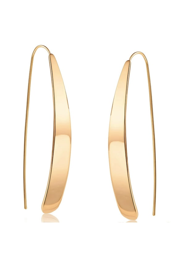 14K Gold Plated Drop Earrings for Women - Long Earrings for Women