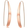 thumbnail image 1 of Humble Chic 14K Rose Gold Plated Drop Earrings for Women - Long Earrings for Women, 1 of 9