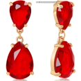 thumbnail image 1 of Humble Chic Burgundy Earrings for Women - Formal Red Statement Earrings, 1 of 8
