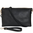thumbnail image 1 of Humble Chic Convertible Crossbody Clutch - Vegan Leather, Black, 1 of 9