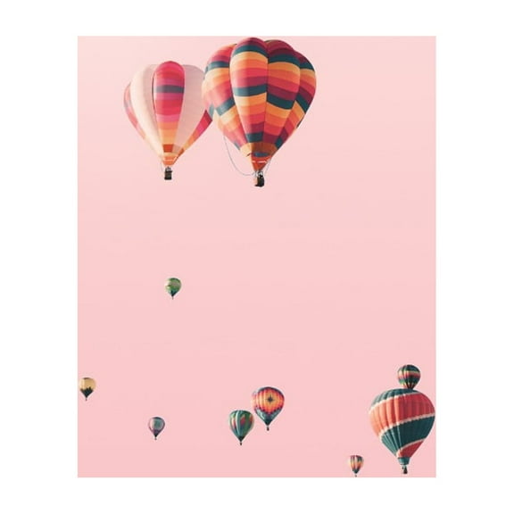 Humble Chic Hot Air Balloons Sky, 8x10 Vertical - Unframed Wall Art Poster Print