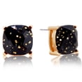thumbnail image 1 of Humble Chic Large Stud Earrings For Women - Big Black And Gold Glitter Studs, 1 of 8
