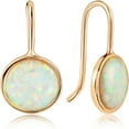 thumbnail image 1 of Humble Chic Opal Earrings for Women - Dainty Earrings 14K Gold Plated, 1 of 8