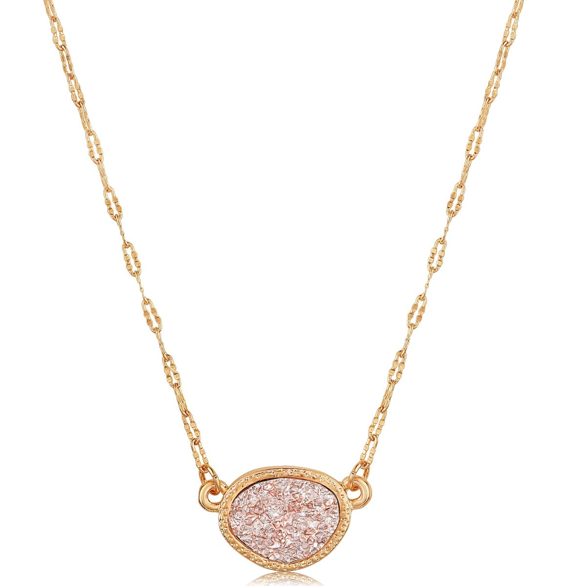 Rose gold druzy necklace hot sale