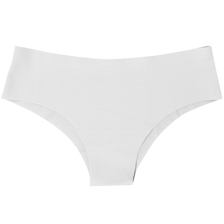 Humble Chic Seamless Cheekies - No-Show Smooth Fit Panty Lingerie, White