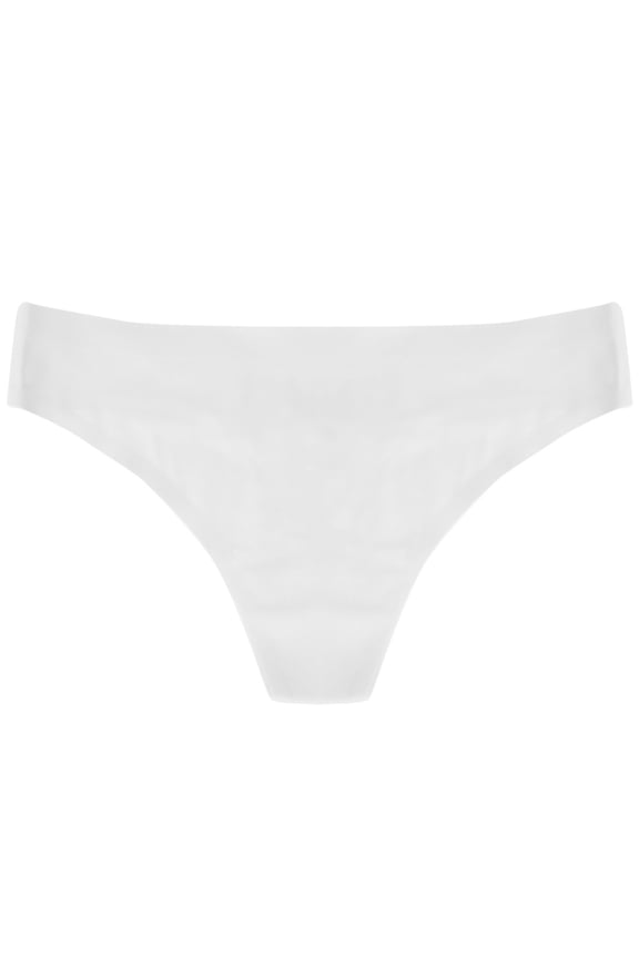 Seamless Thong - No-Show Smooth Fit Panty Lingerie, White