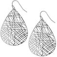 thumbnail image 1 of Humble Chic Silver Dangle Earrings For Women - Boho Filigree Teardrop Earrings, 1 of 9