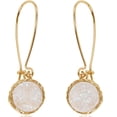 thumbnail image 1 of Humble Chic Opal Druzy Threaders - Boho Glitter Long Hoop Drop Earrings for Women, 1 of 10
