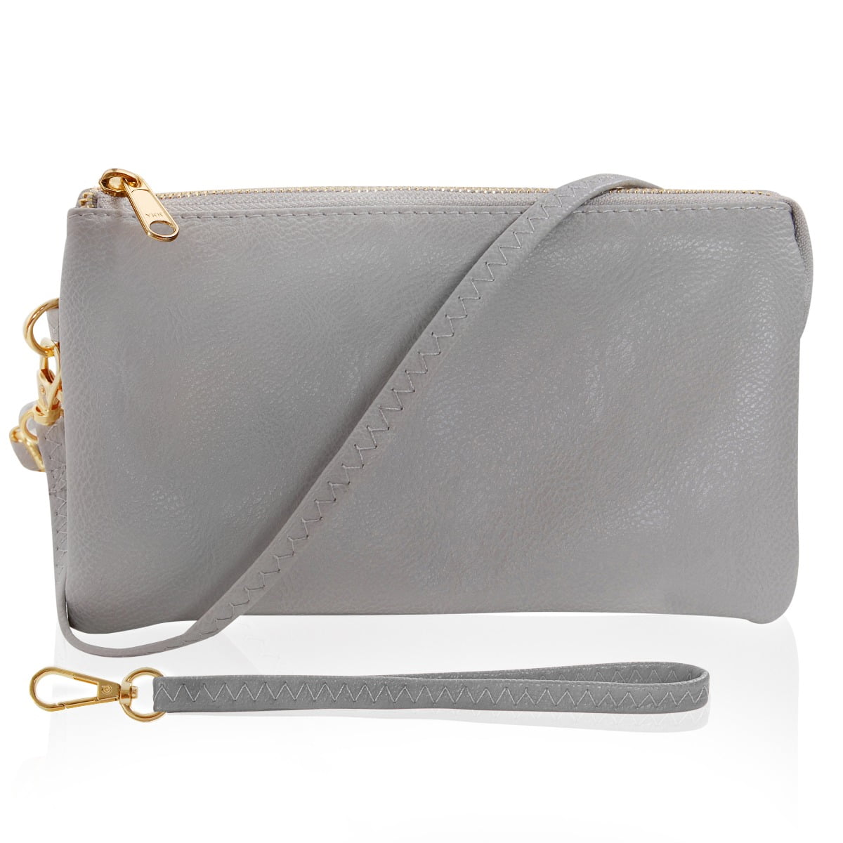 Small Grey Leather Hobo Bag - Slouchy Shoulder Purse | Laroll Bags