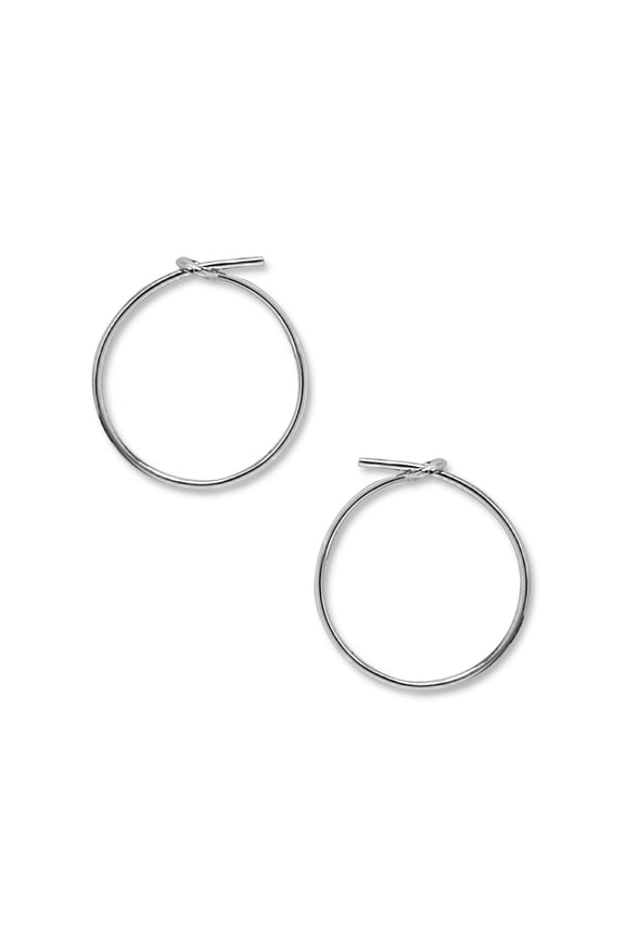 Small Hoop Earrings for Women - Lightweight Hoops, 925 Silver Plated - 0.5 inch