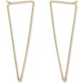 thumbnail image 1 of Spike Triangle Threader Hoop Earrings - Long Geometric Arrow Thin Wire Drop Dangles, 1 of 9