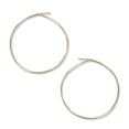 thumbnail image 1 of Humble Chic Thin Hoop Earrings for Women - Lightweight Hoops, 18K Gold Plated - 1.5 inch, 1 of 9