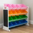 thumbnail image 1 of Humble Crew 16 Bin Toy Organizer with Chalkboard Panel, 1 of 7