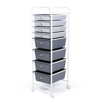 Humble Crew 8 Drawer Rolling Storage Cart, Grey