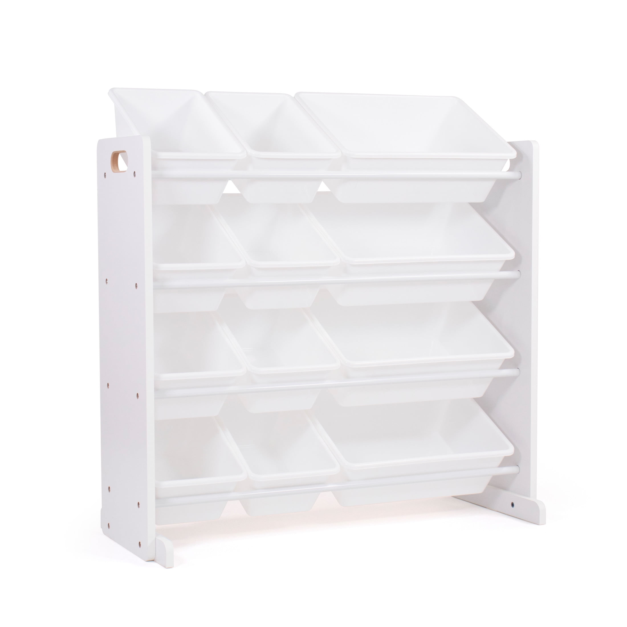 Humble Crew Cambridge Toy Storage Organizer with 12 Plastic Storage Bins White Walmart