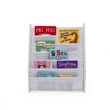 Humble Crew Cambridge Kids Supersized 6-Tier Bookshelf Book Organizer, White