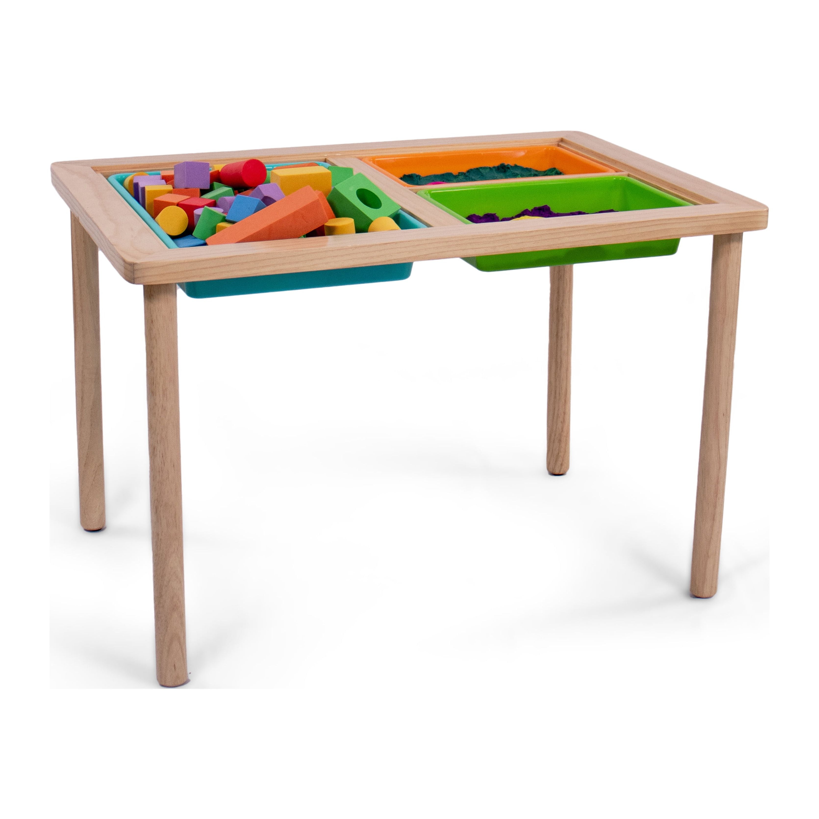Humble Crew Interactive Toddler Sensory Play Table with 3 Multicolor