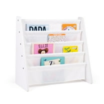 Humble Crew Kids Cambridge Bookshelf 4 Tier Book Storage, White