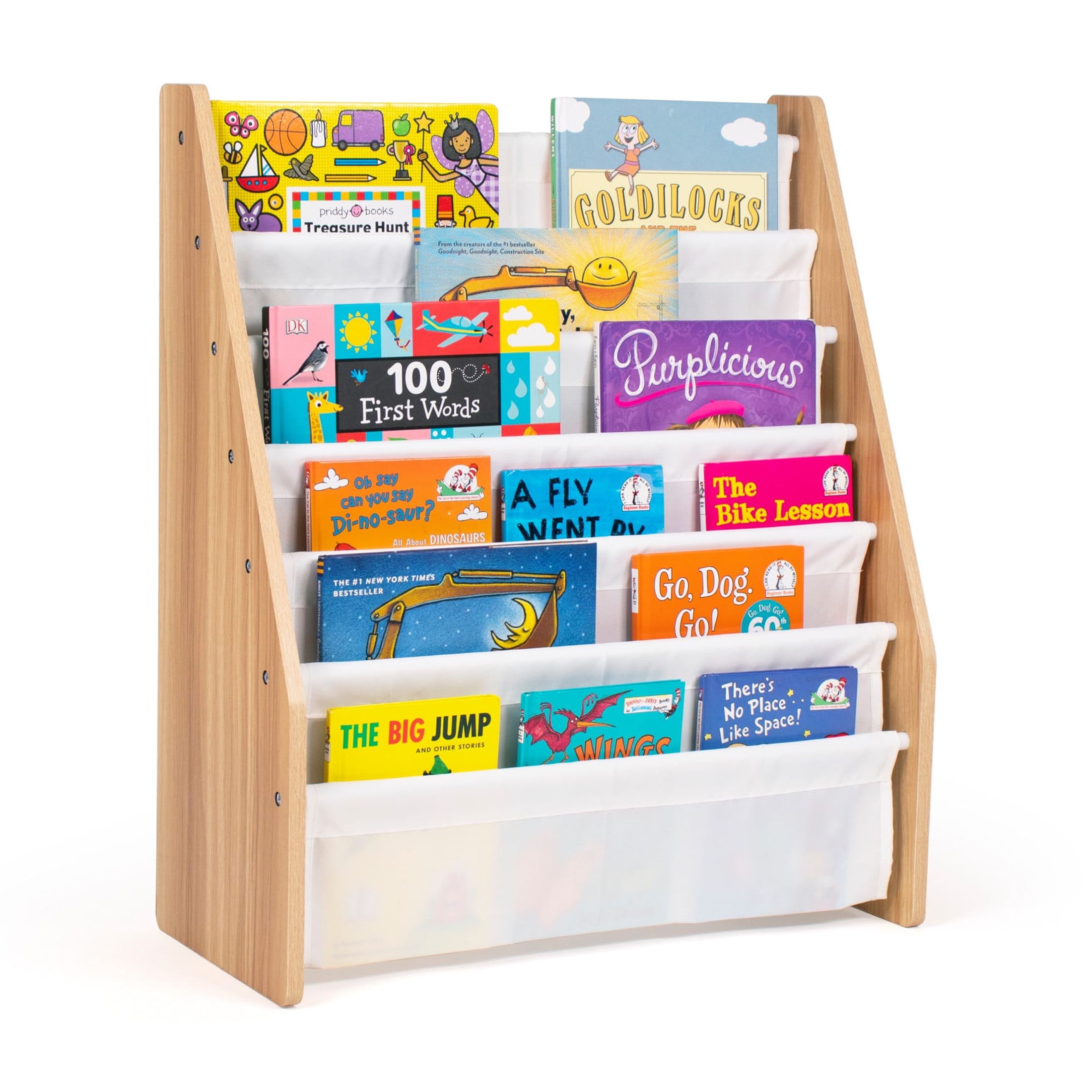 UTEX Kids Sling Bookshelf, Magazine Rack - Book Rack for Kids,Book ...