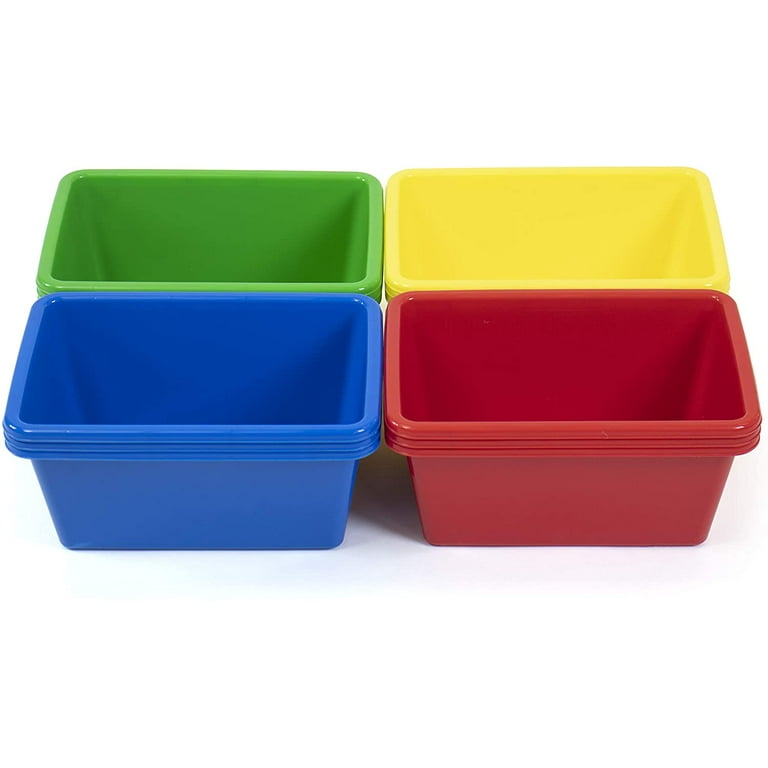 Small plastic storage tubs top