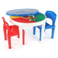 thumbnail image 1 of Humble Crew Playtime 2 in 1 Plastic Building Block-Compatible Activity Table and Chairs Set, Child, 1 of 7