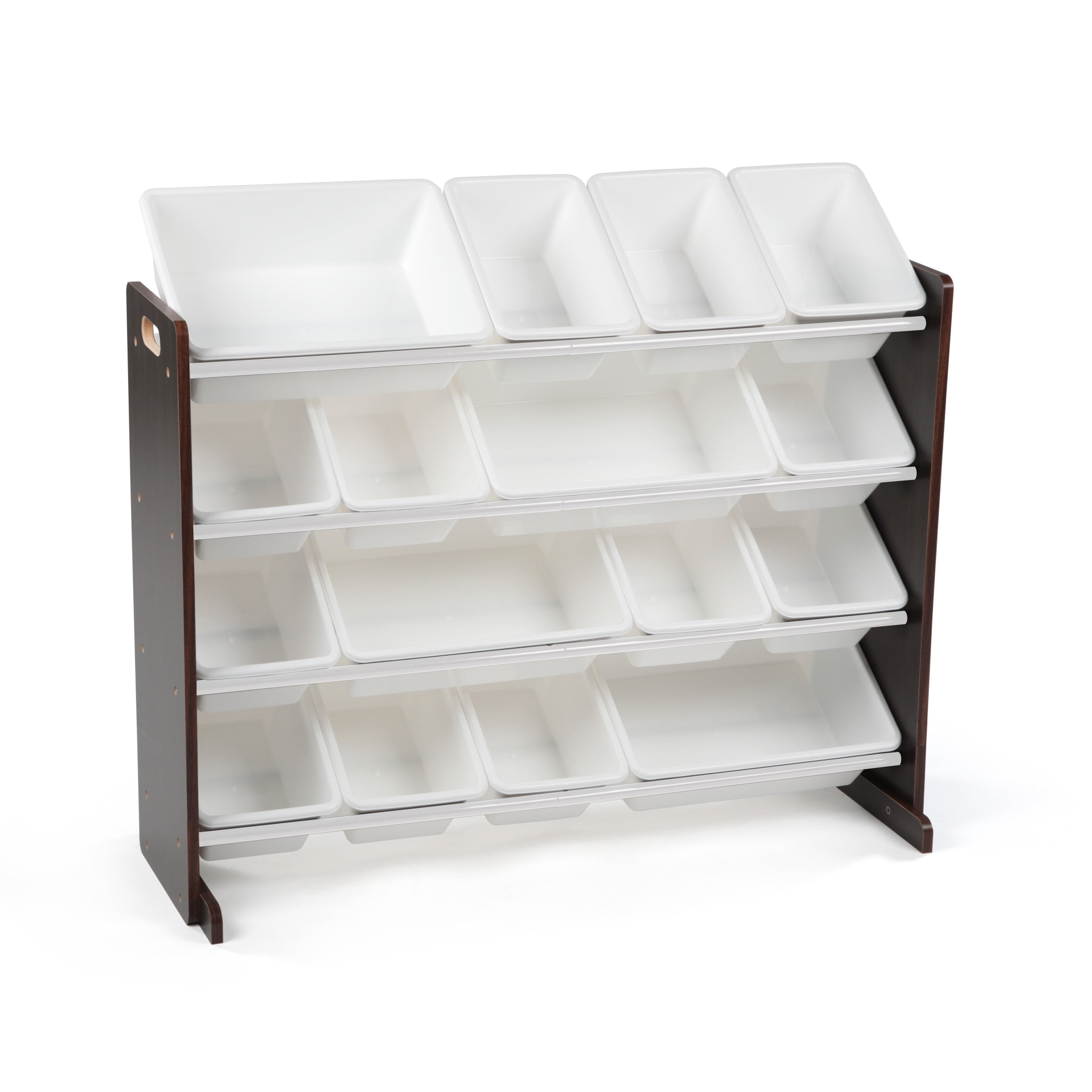 Kids Wood Toy Storage Organizer with 16 Plastic Bins UK Ubuy