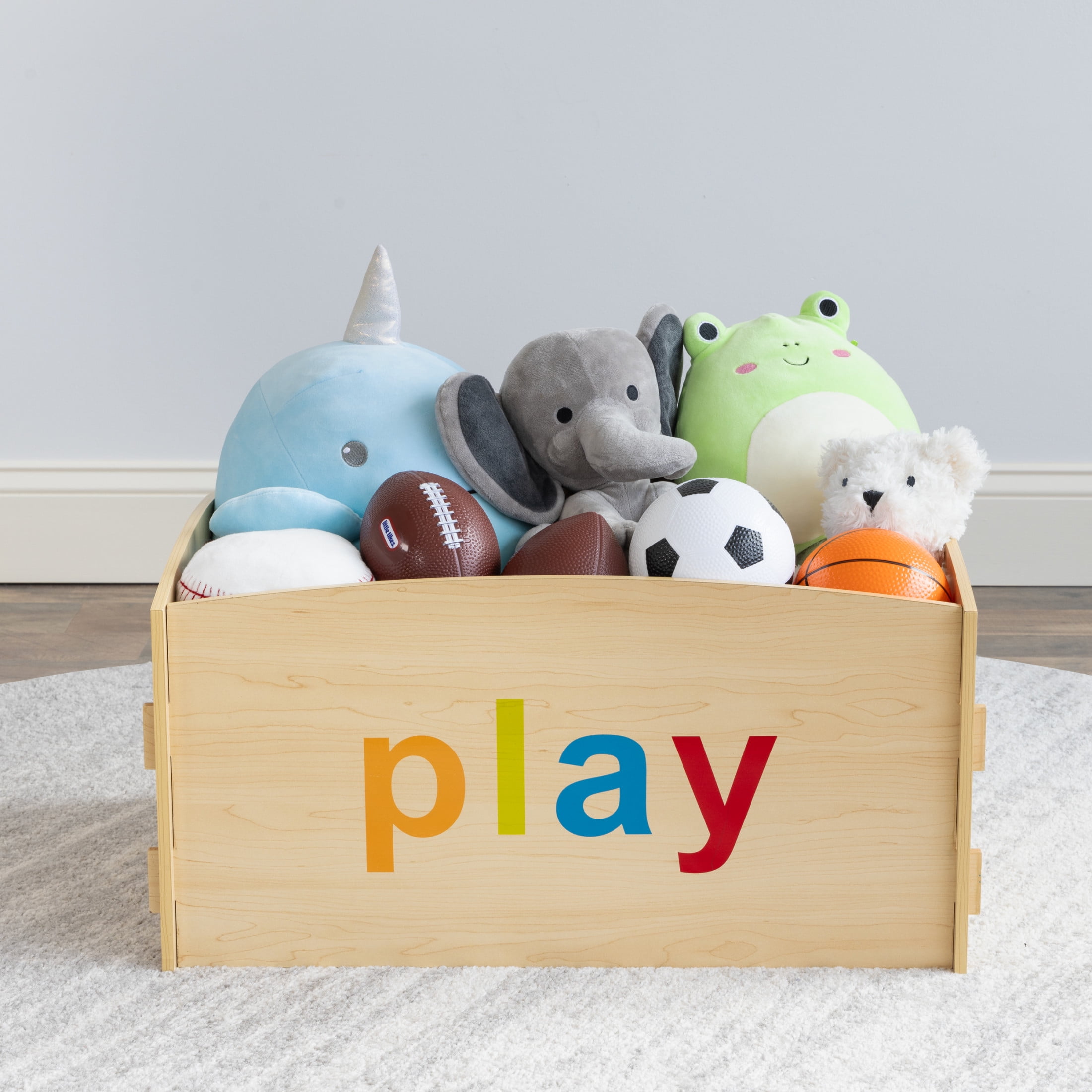 Humble Crew Kids Toy Storage Toy Chest, Natural