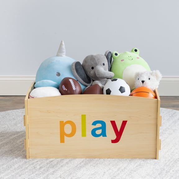 Humble Crew Kids Toy Storage Toy Chest, Natural