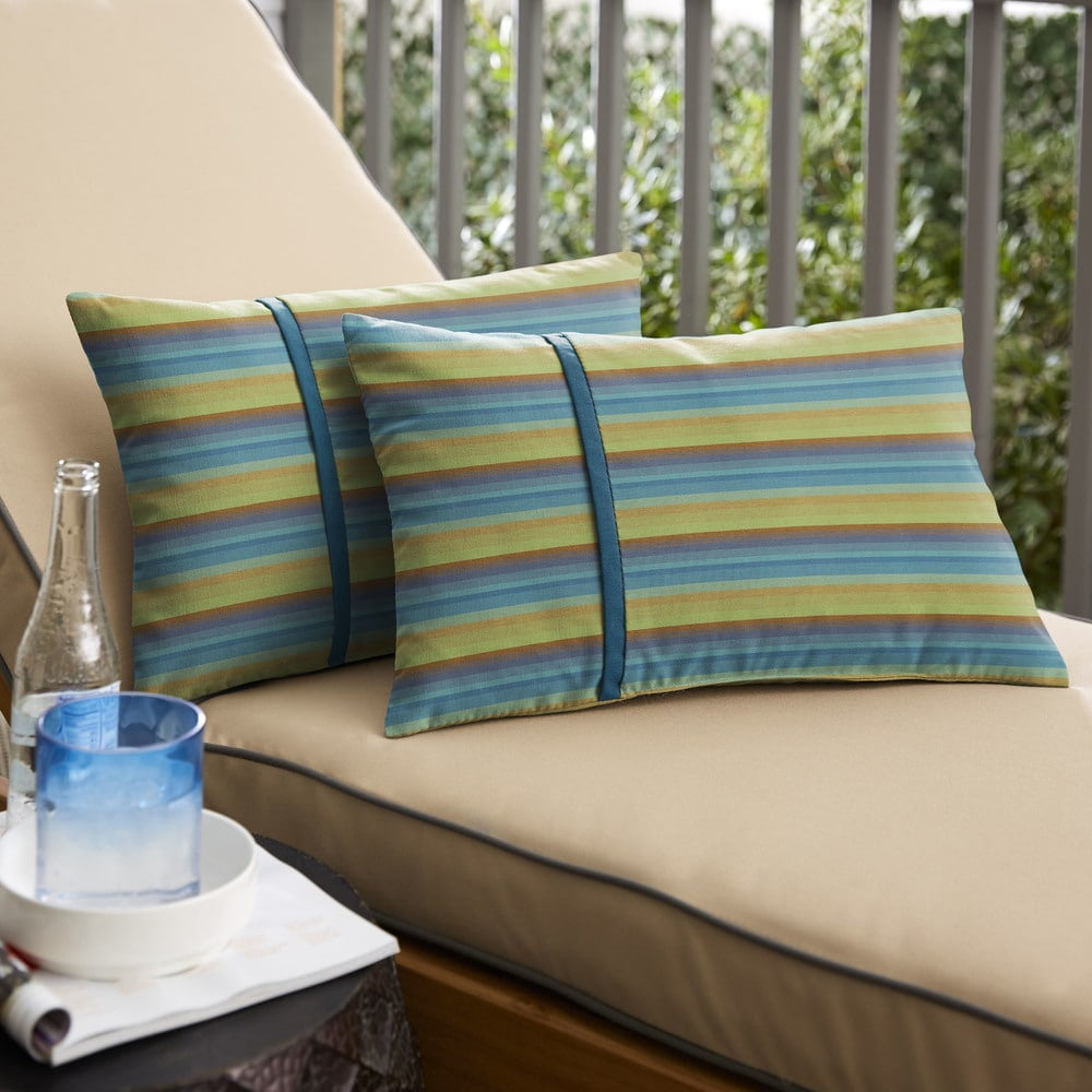 Humble and Haute Humble + Haute Sunbrella Astoria Lagoon Stripe and
