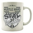 thumbnail image 1 of Humble 11 oz Coffee Mug - Hustle Hard White Ceramic Gift, 1 of 1
