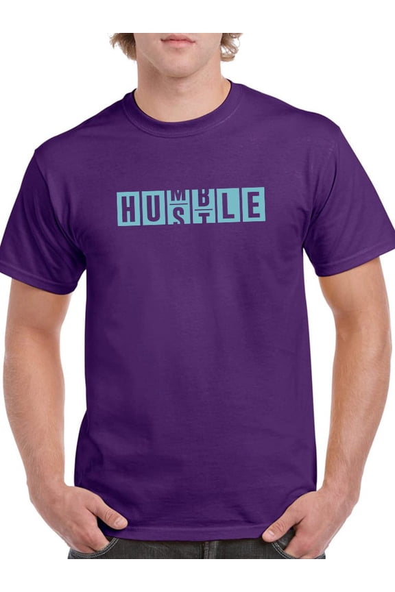 Humble Hustle T-Shirt Men -Smartprints Designs, Male Medium