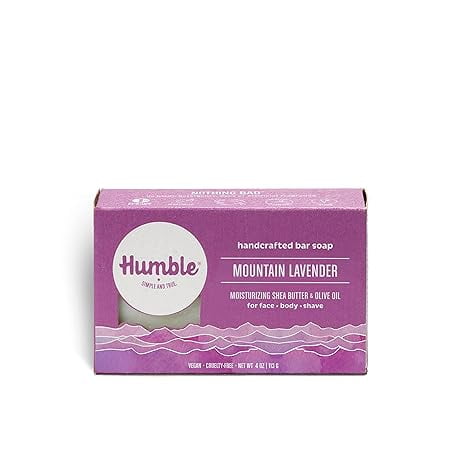 Humble Moisturizing Bar Soap, Mountain Lavender, 4 Oz
