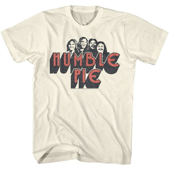 Humble Pie Band Members Natural Adult T-Shirt L