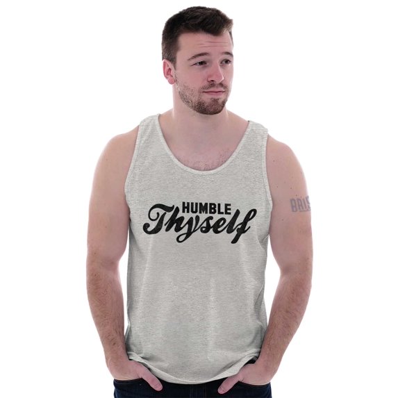 Humble Thyself Christian Faith Plus Size Graphic Tank Top Brisco Brands 3X