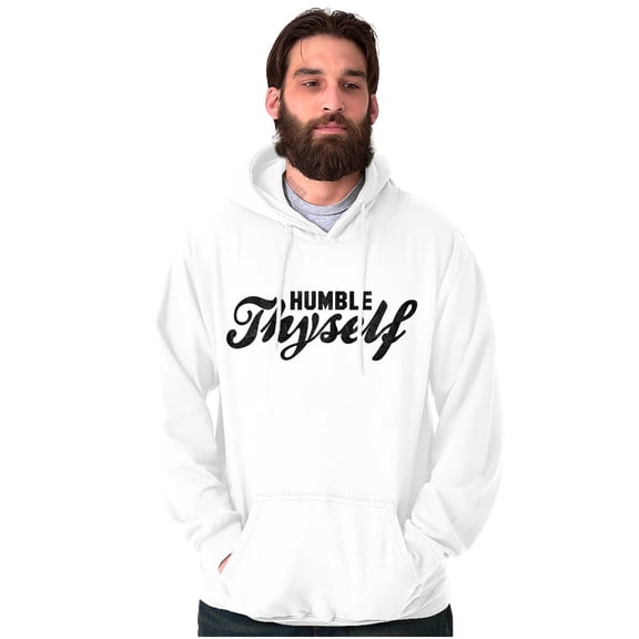 Humble Thyself Christian Faith Unisex Plus Fleece Graphic Hoodie Brisco Brands 2X