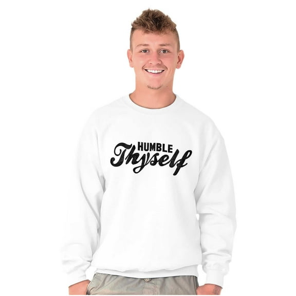 Humble Thyself Christian Faith Unisex Plus Fleece Graphic Sweatshirt Brisco Brands 3X